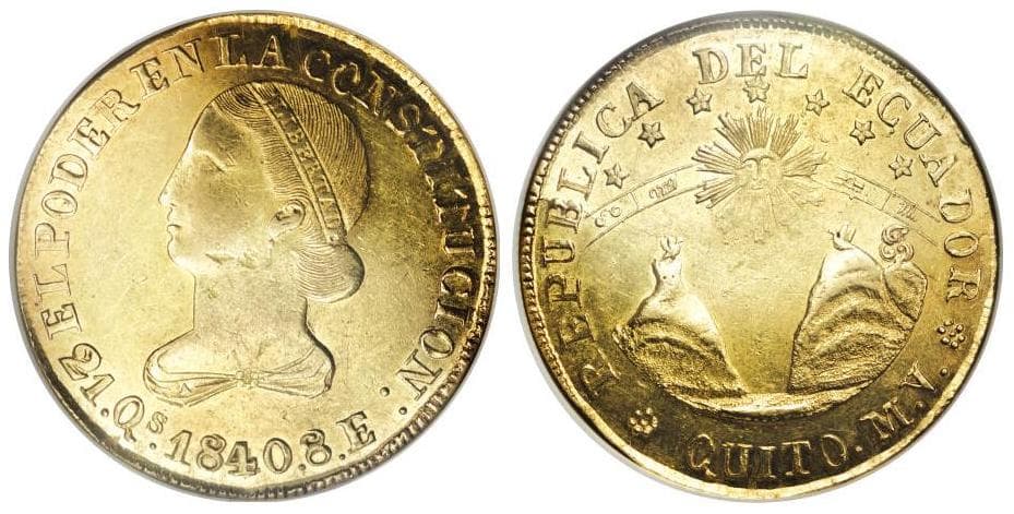 The gold doubloon — the pirate's treasure